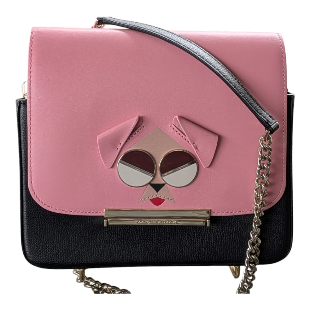 NWT BRAND NEW Kate Spade Make It Mine Mod Dog Flap  Rococo Pink REVERSIBLE HTF